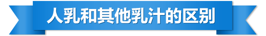 人乳和其他乳汁的區別